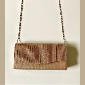 NWOT Gold clutch
